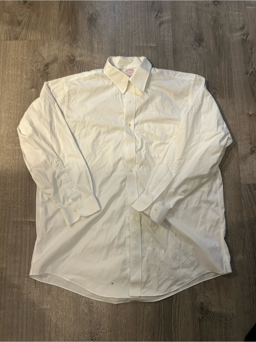 Brooks Brothers White Button-Down Original Polo Dress Shirt